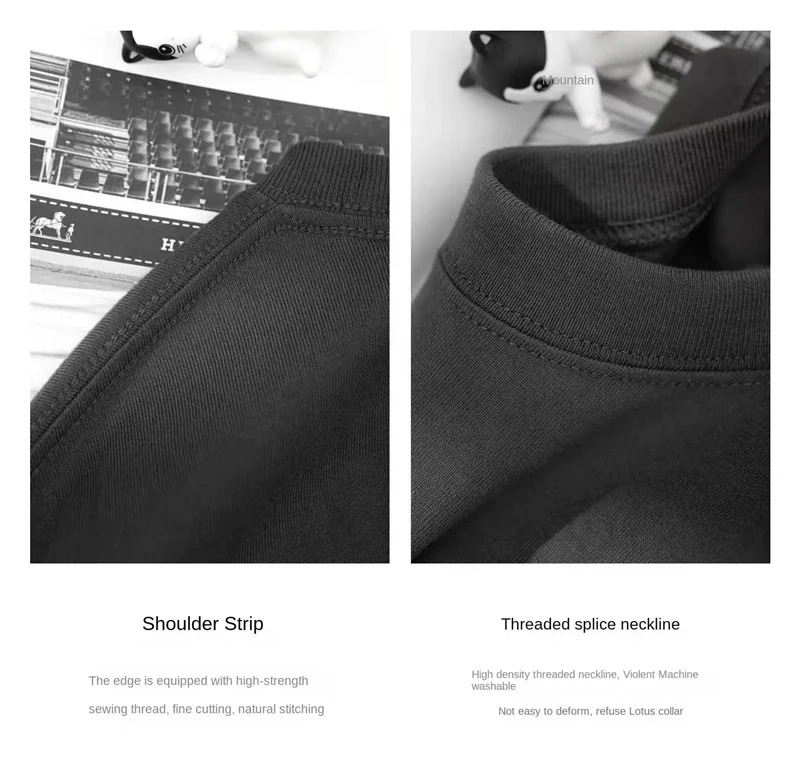 100% Pure Cotton Summer High-end Brand Men's Short Sleeve Round Neck Fashionable Style Half Sleeved Top Breathable T-shirt
