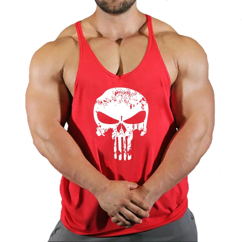 Top Gyms Men's Clothes Tank Vest Gym Shirt Undershirt Man Sportswear Bodybuilding Workout Vests Muscle Clothing Brand Fitness