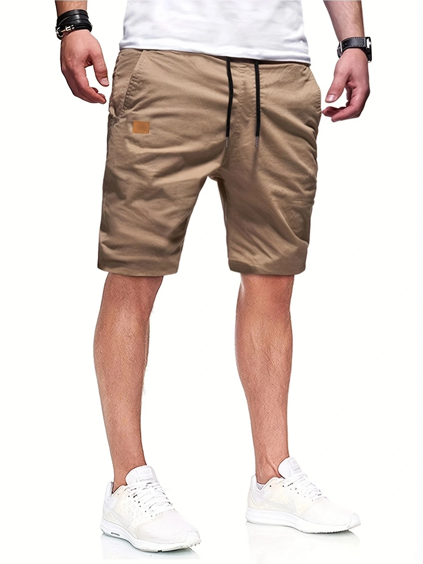 New Summer Men's Casual Short, Bermuda Short, Fitness Jogging Short, Vintage Elastic Waist Cargo shorts