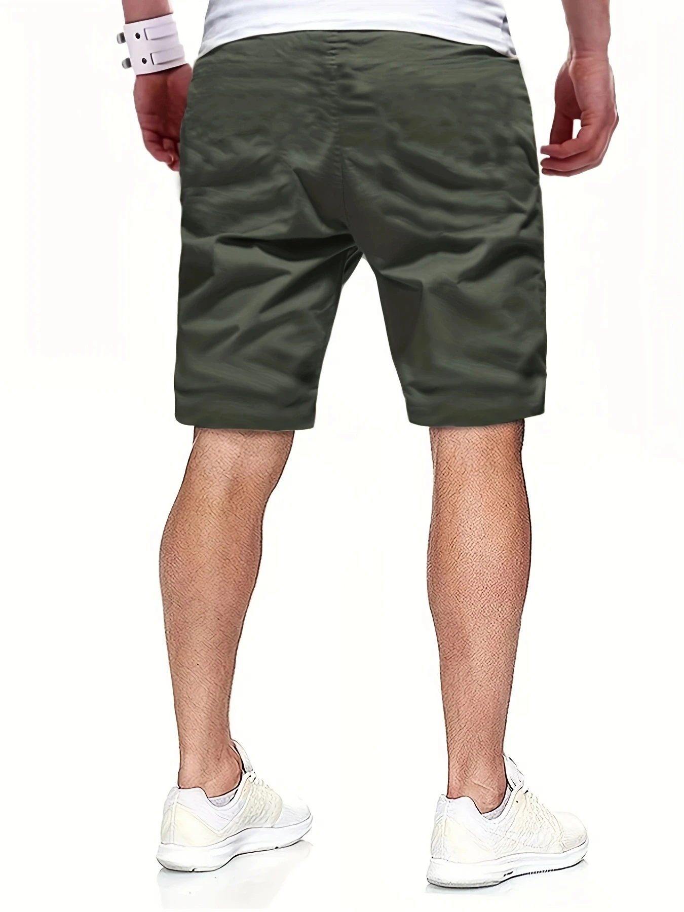 New Summer Men's Casual Short, Bermuda Short, Fitness Jogging Short, Vintage Elastic Waist Cargo shorts