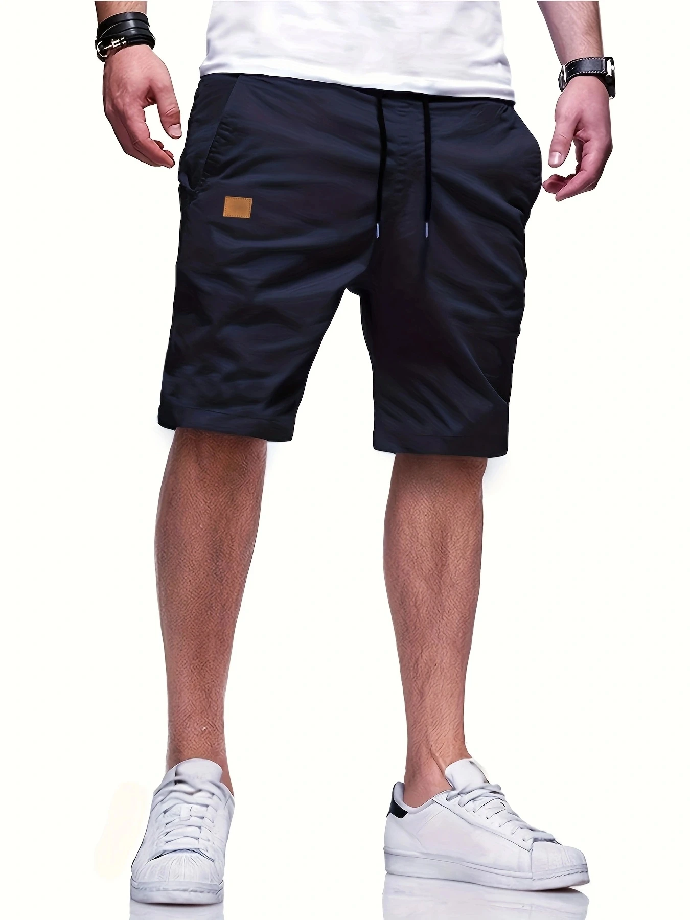 New Summer Men's Casual Short, Bermuda Short, Fitness Jogging Short, Vintage Elastic Waist Cargo shorts