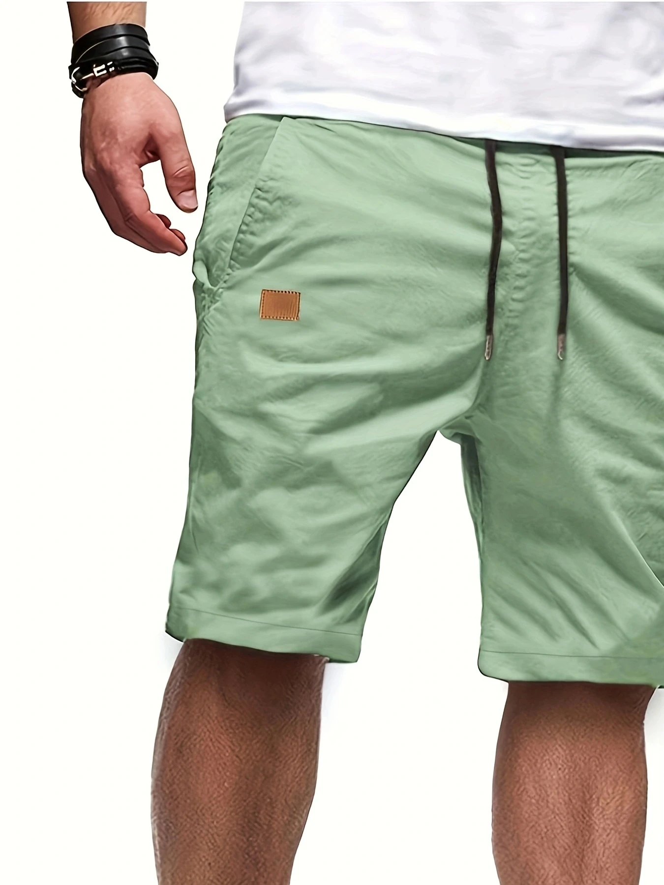 New Summer Men's Casual Short, Bermuda Short, Fitness Jogging Short, Vintage Elastic Waist Cargo shorts