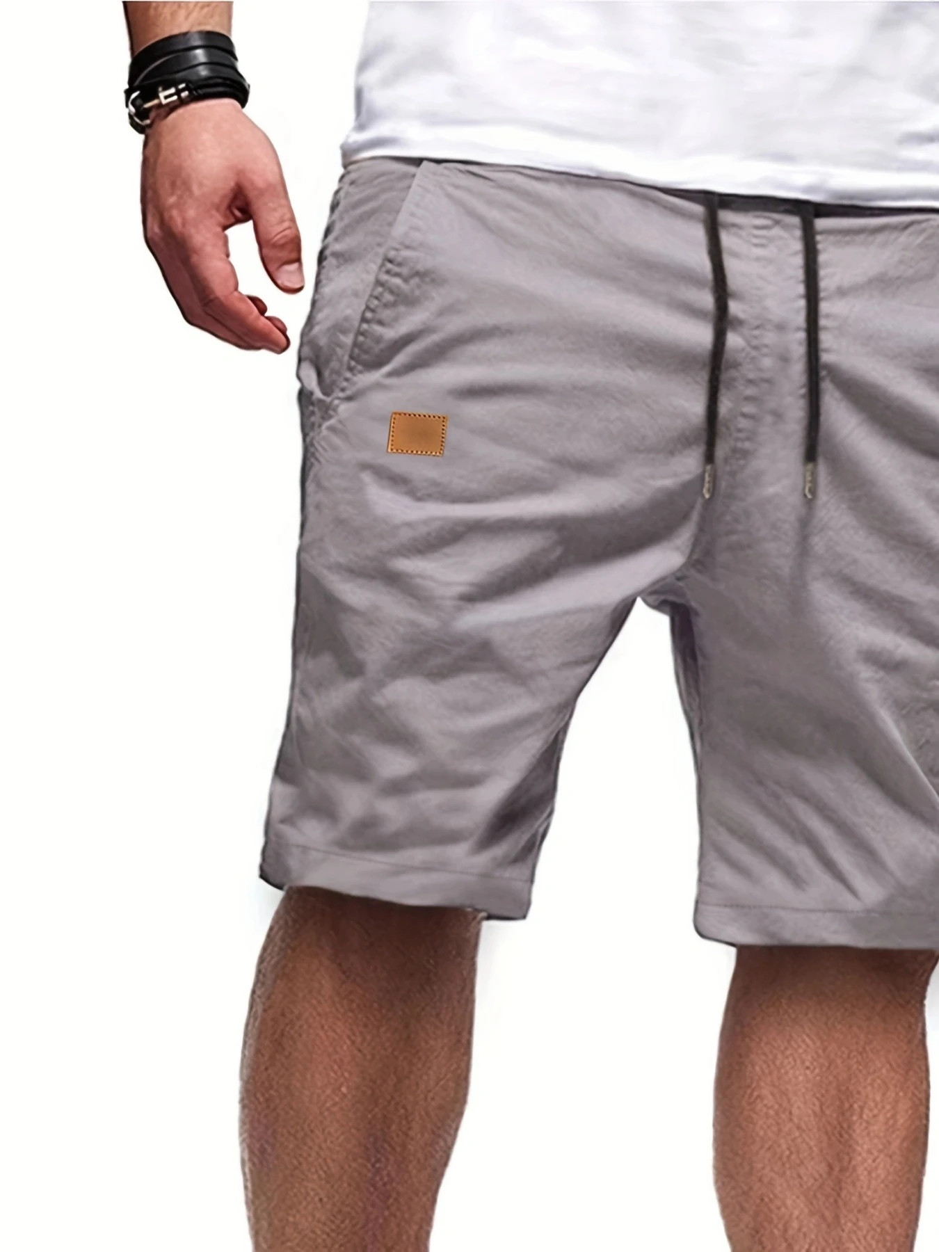 New Summer Men's Casual Short, Bermuda Short, Fitness Jogging Short, Vintage Elastic Waist Cargo shorts