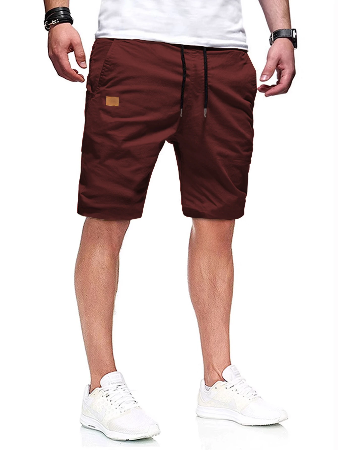 New Summer Men's Casual Short, Bermuda Short, Fitness Jogging Short, Vintage Elastic Waist Cargo shorts