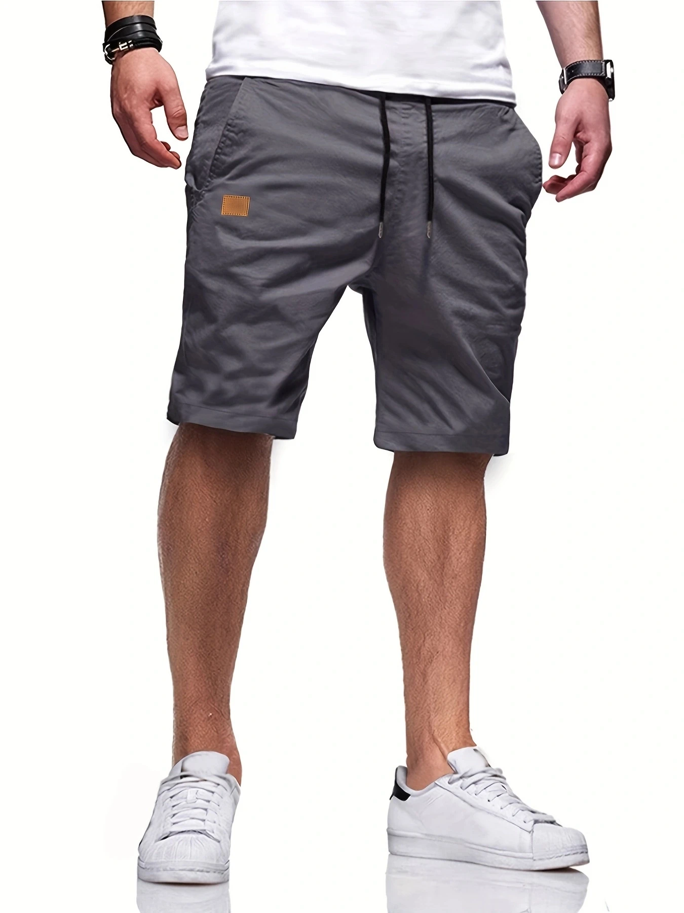 New Summer Men's Casual Short, Bermuda Short, Fitness Jogging Short, Vintage Elastic Waist Cargo shorts