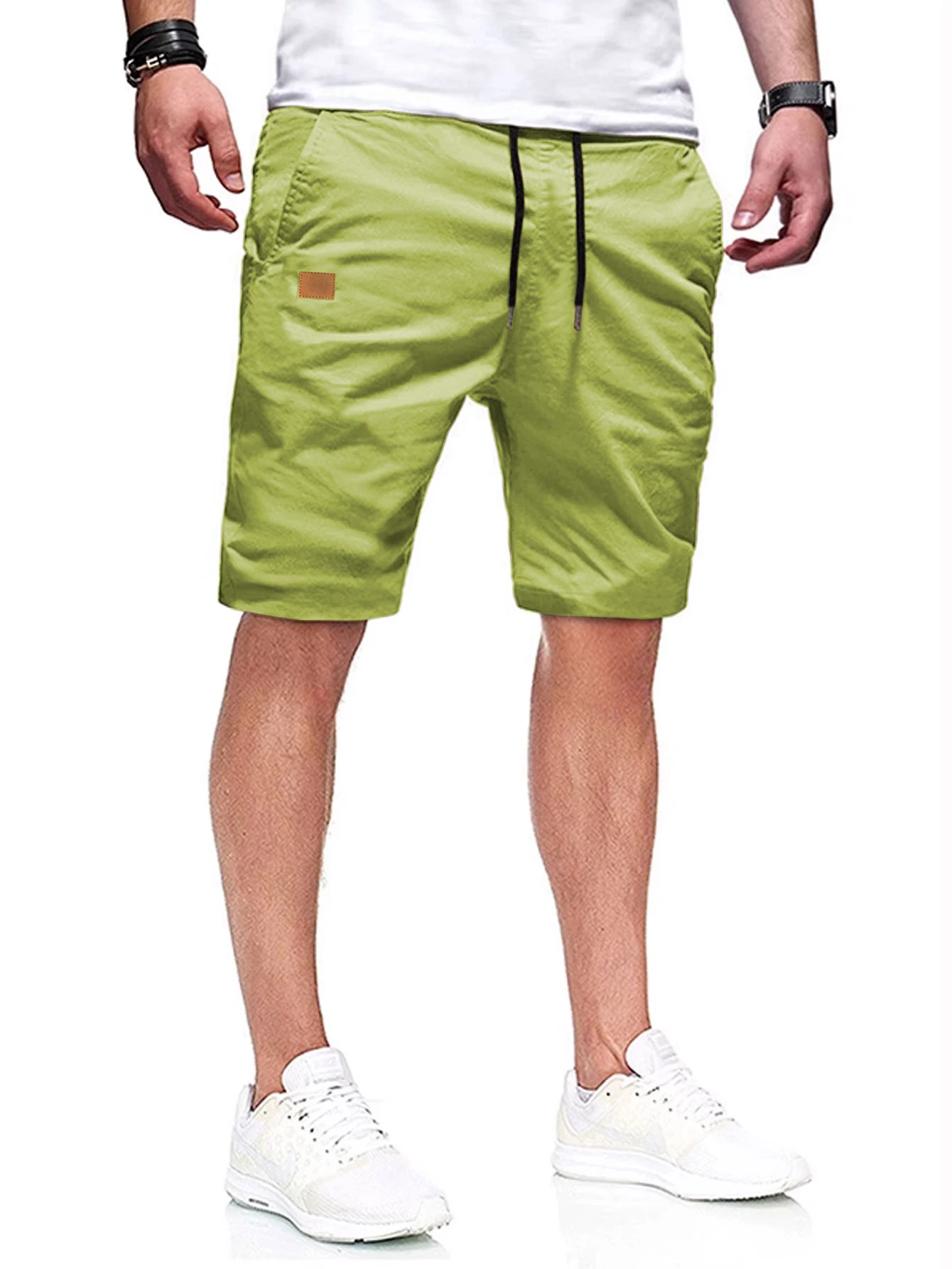 New Summer Men's Casual Short, Bermuda Short, Fitness Jogging Short, Vintage Elastic Waist Cargo shorts