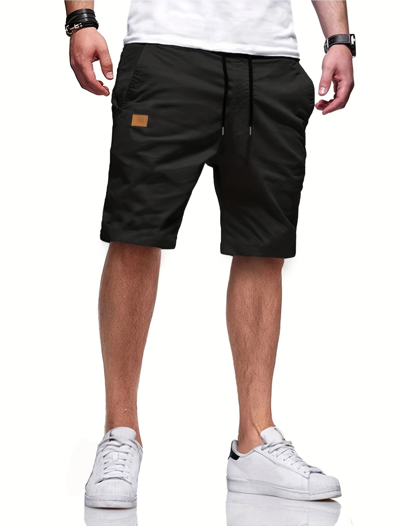 New Summer Men's Casual Short, Bermuda Short, Fitness Jogging Short, Vintage Elastic Waist Cargo shorts