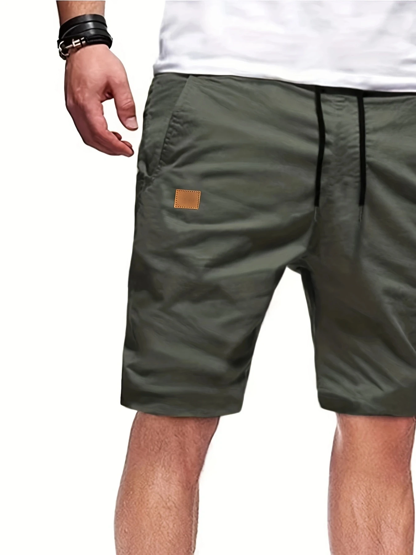 New Summer Men's Casual Short, Bermuda Short, Fitness Jogging Short, Vintage Elastic Waist Cargo shorts
