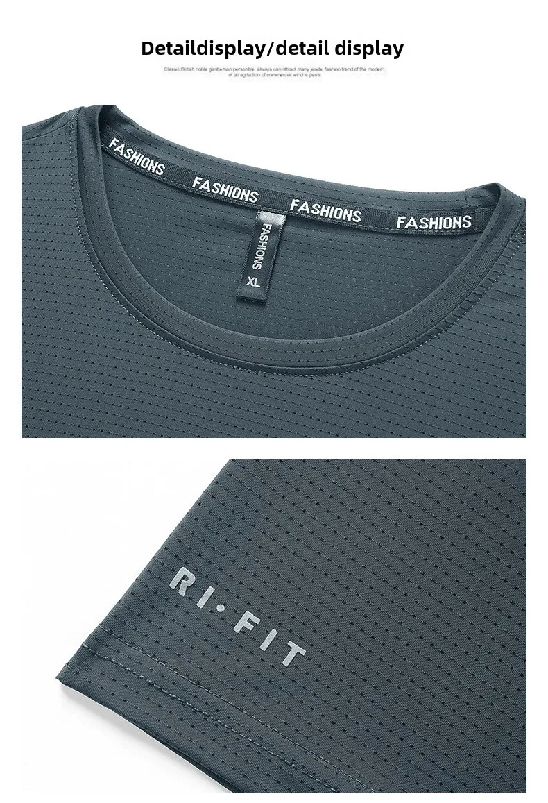 High-Quality Ice Silk T-Shirts Men Plus Size 8XL Male Tshirt Fat Man Tee Shirt Breathable Wearing Tee Tops Running Fast Shipping