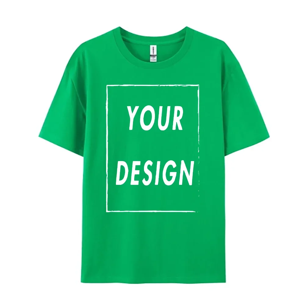 Custom 180GSM 100% Cotton Unisex T-Shirts - Add Your Logo/Photo/Slogan, Medium Thickness for Year-Round Wear