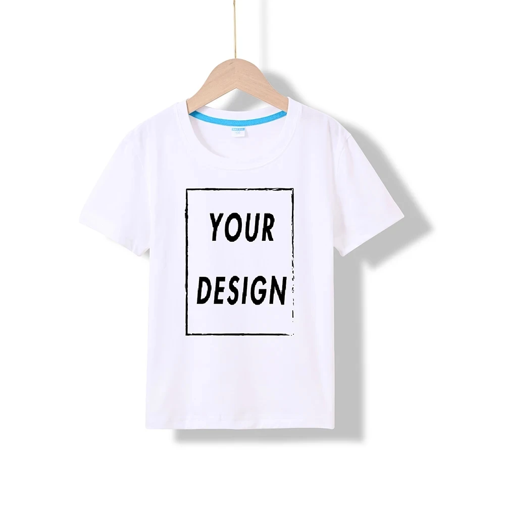 Custom 180GSM 100% Cotton Unisex T-Shirts - Add Your Logo/Photo/Slogan, Medium Thickness for Year-Round Wear