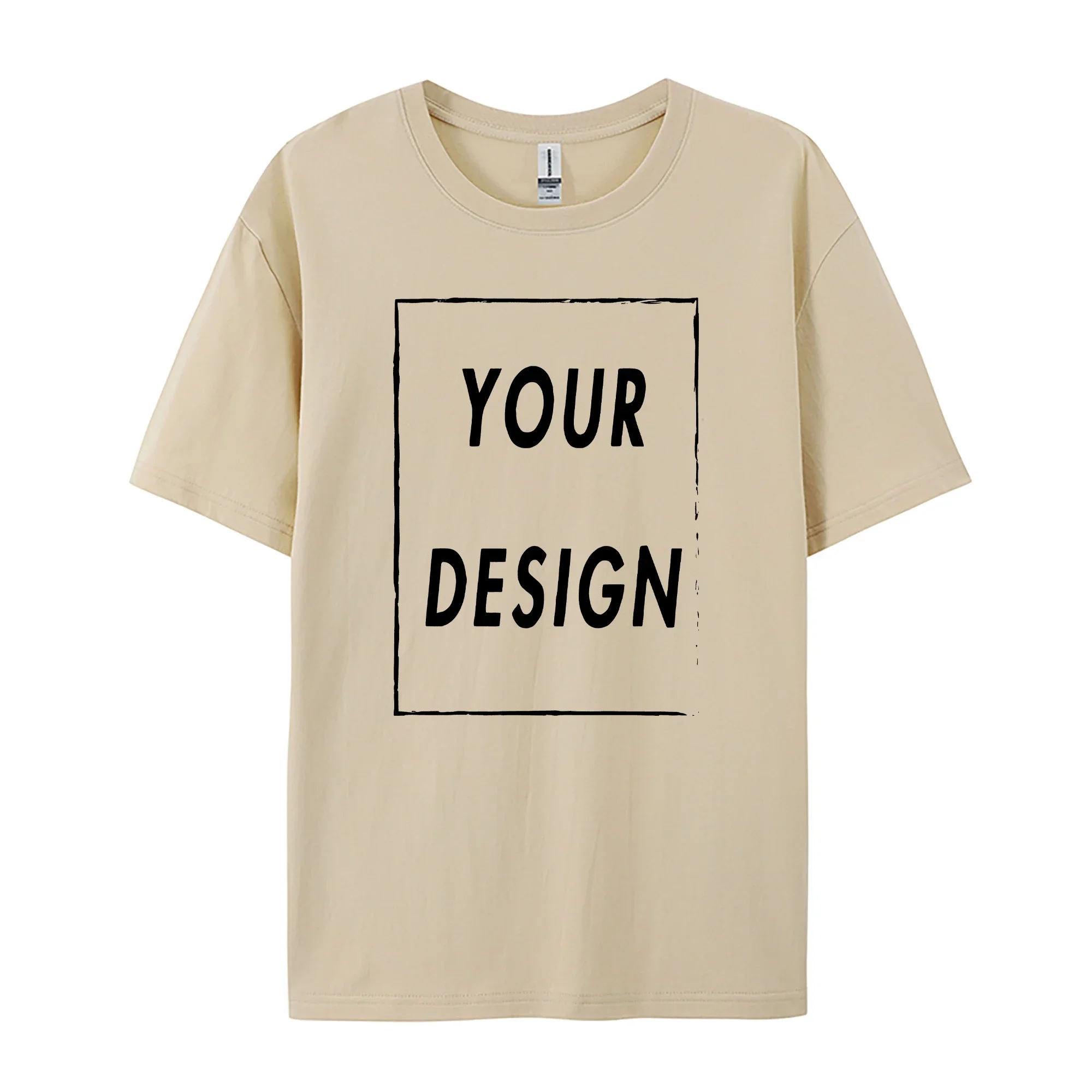 Custom 180GSM 100% Cotton Unisex T-Shirts - Add Your Logo/Photo/Slogan, Medium Thickness for Year-Round Wear