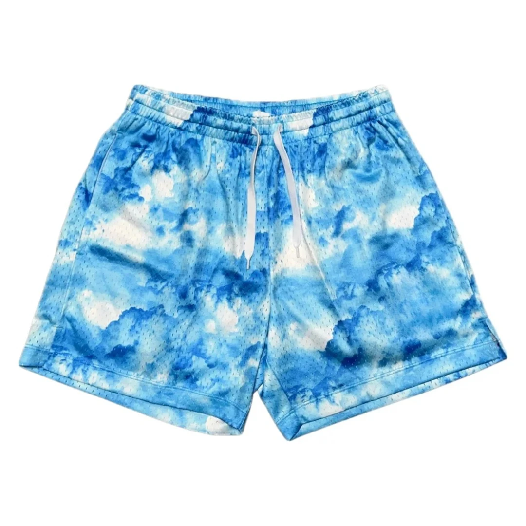 American Street Style Minimalism in Color and Pattern Men's Athleisure Mesh Shorts Summer Quick-drying Soft Lightweight Stylish