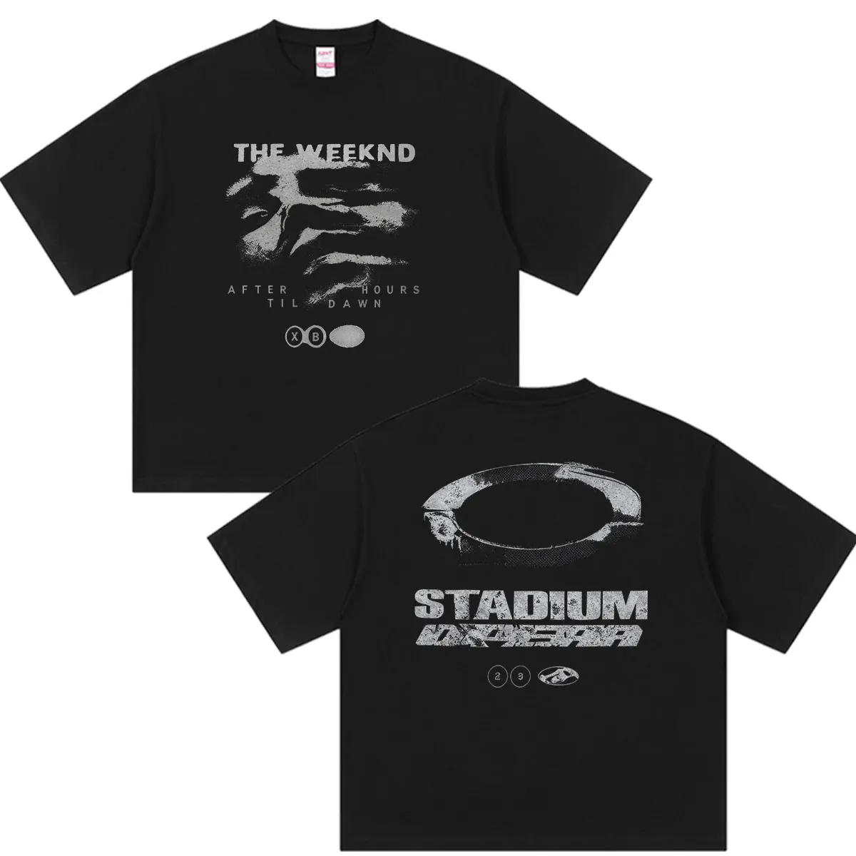 The Weeknd After Hours Til Dawn Stadium European Tour 2026 T-Shirt Men's Hip Hop Pop Fashion Short Sleeve T Shirt Man Streetwear