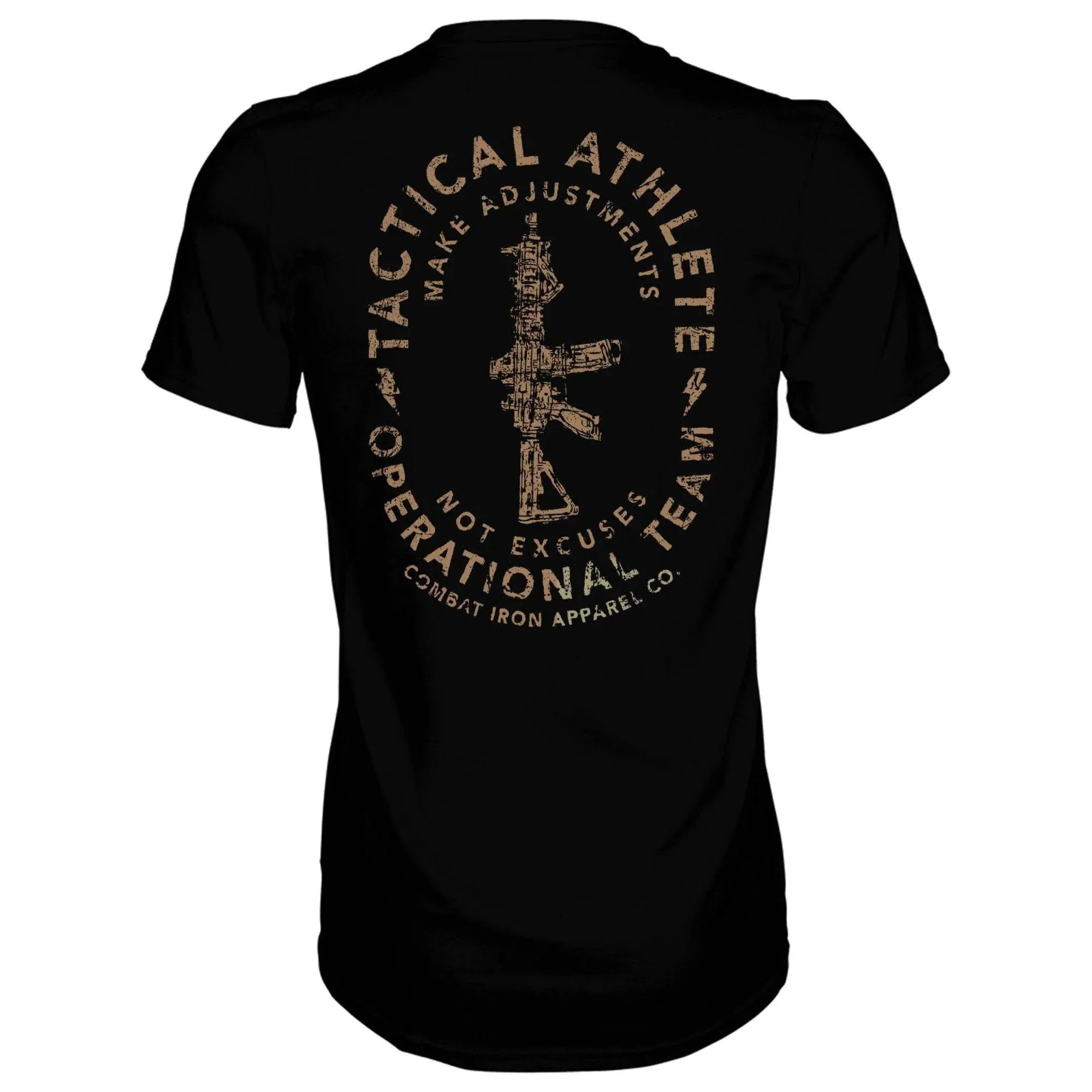 Tactical Athlete Operational Team Men's T-shirt - Combat Iron Military T-shirt - Suitable for Sports Wear Pure Cotton
