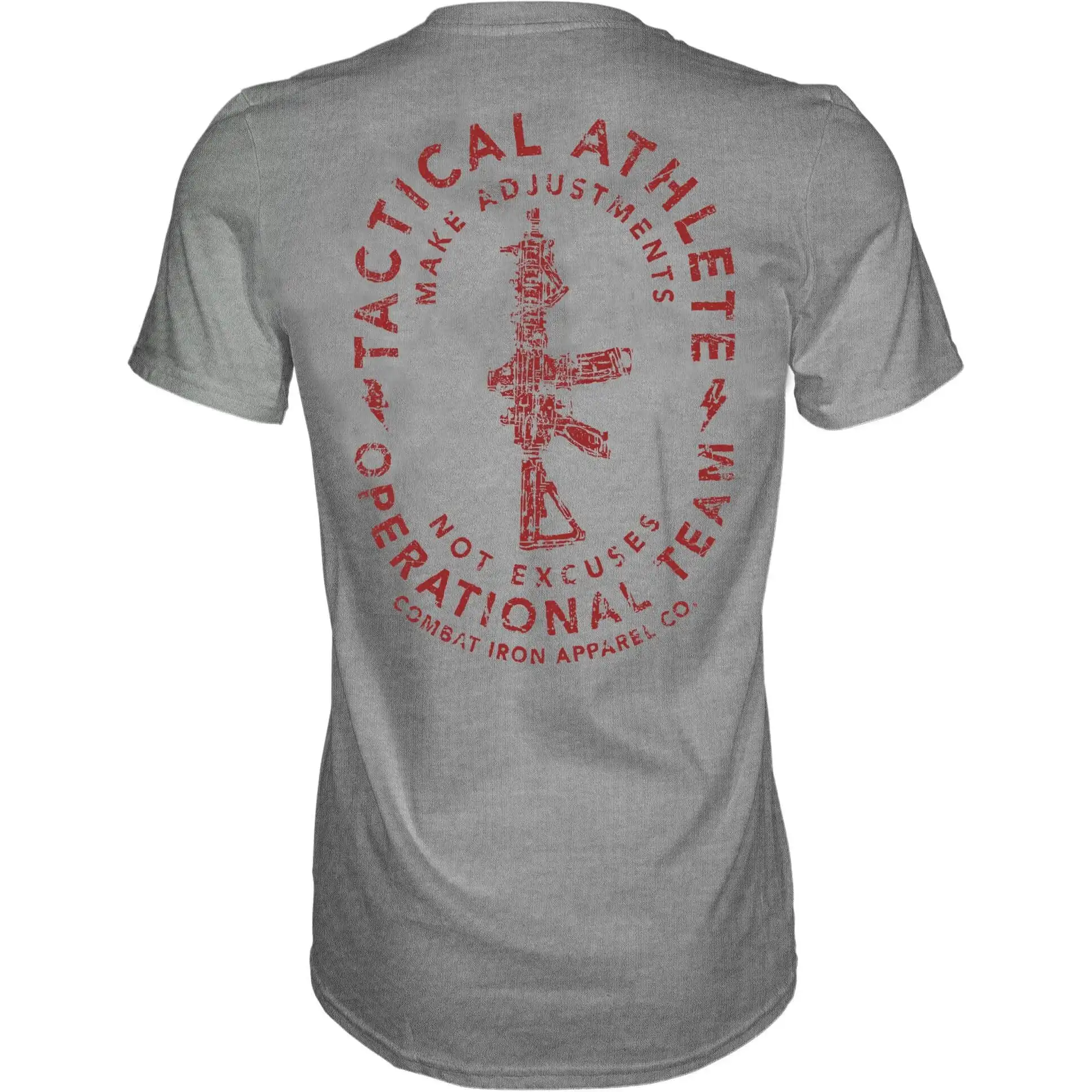 Tactical Athlete Operational Team Men's T-shirt - Combat Iron Military T-shirt - Suitable for Sports Wear Pure Cotton