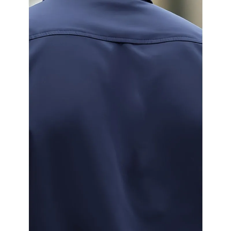 FGKKS New Men Shirt Brand New Solid Color Long Sleeve Elastic Fabric Men's Multiple Colors Male Quality Basic Shirt