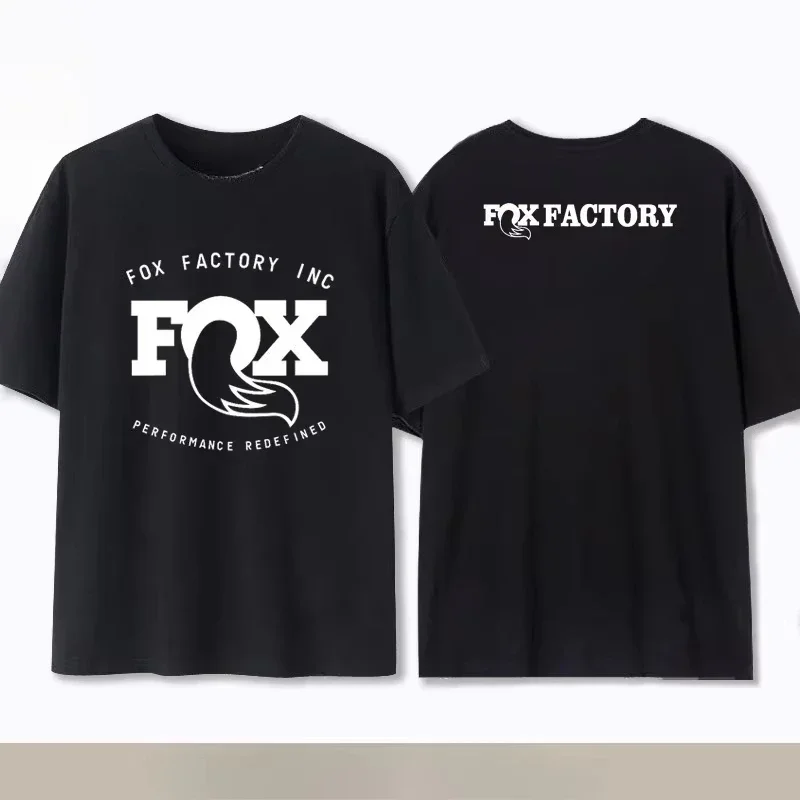 Summer Fox Racing Cross - country Mountain Bike Commemorative T - shirt High Quality Fashion Men Women Short Sleeve Round Neck