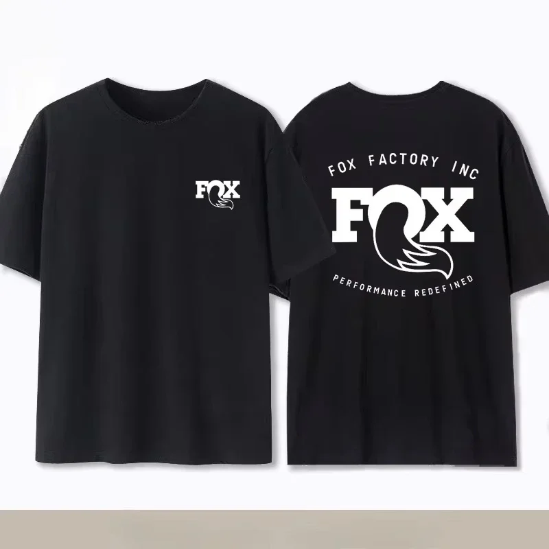 Summer Fox Racing Cross - country Mountain Bike Commemorative T - shirt High Quality Fashion Men Women Short Sleeve Round Neck