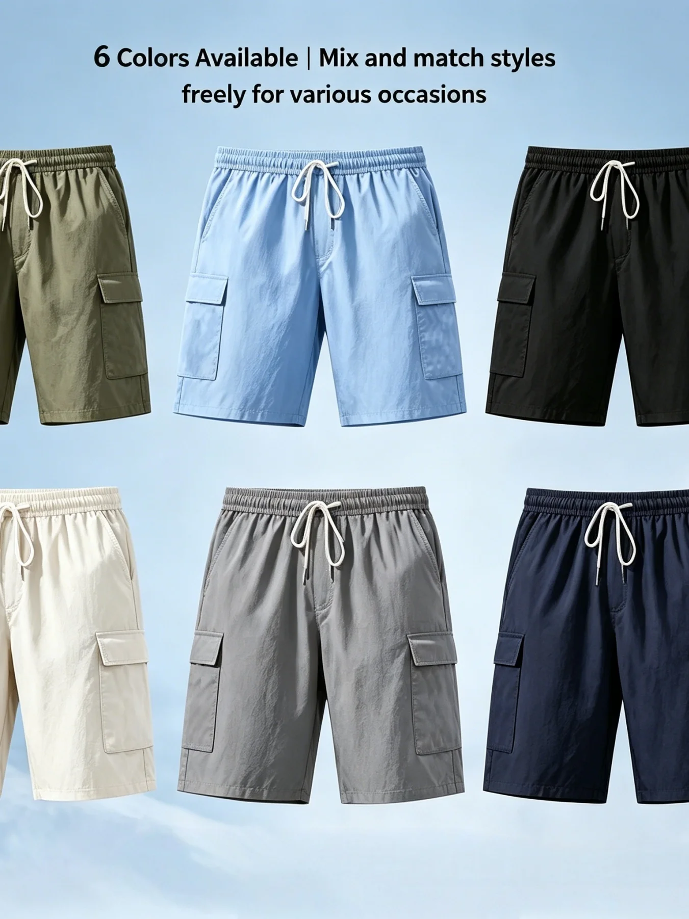Summer New Linen Breathable Cotton-Feeling Drawstring Elastic Waist Solid Color Simple Leisure All-Match Men's Work Pants