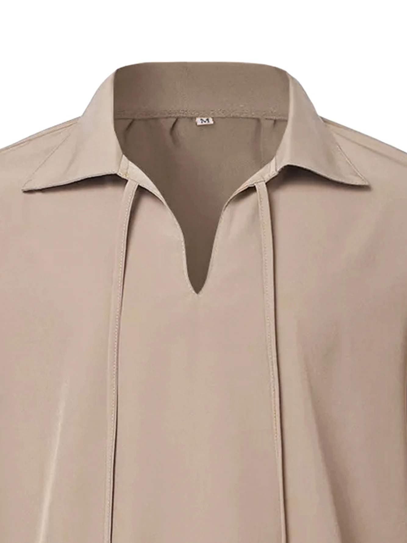 Vintage-Style V-Neck Shirt for Men, Suitable for Pirates, Halloween, Or Vampire Costumes