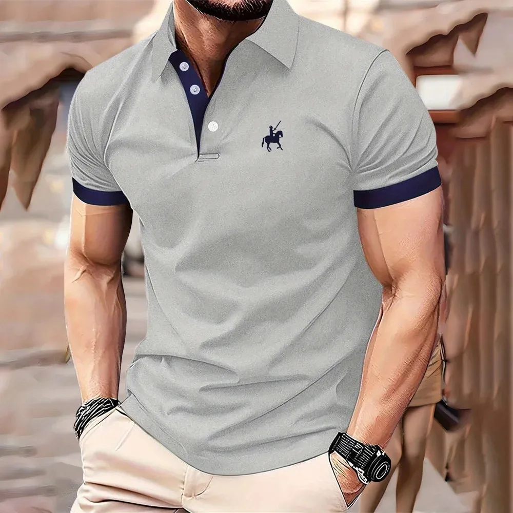 2026 Summer Men's Polo Shirt - 3D Printed Design Breathable Lightweight Stylish and Fashionable Outdoor Men's Clothing