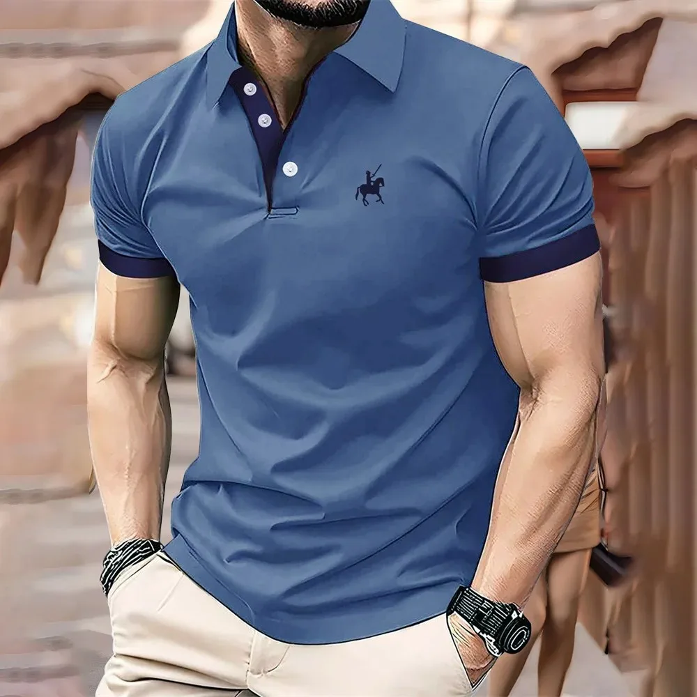 2026 Summer Men's Polo Shirt - 3D Printed Design Breathable Lightweight Stylish and Fashionable Outdoor Men's Clothing