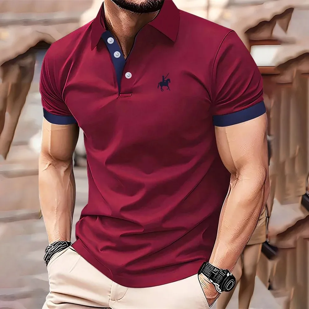 2026 Summer Men's Polo Shirt - 3D Printed Design Breathable Lightweight Stylish and Fashionable Outdoor Men's Clothing