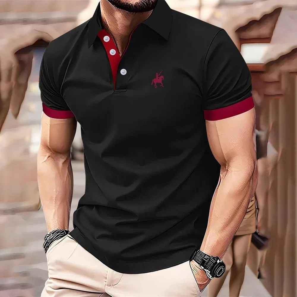 2026 Summer Men's Polo Shirt - 3D Printed Design Breathable Lightweight Stylish and Fashionable Outdoor Men's Clothing