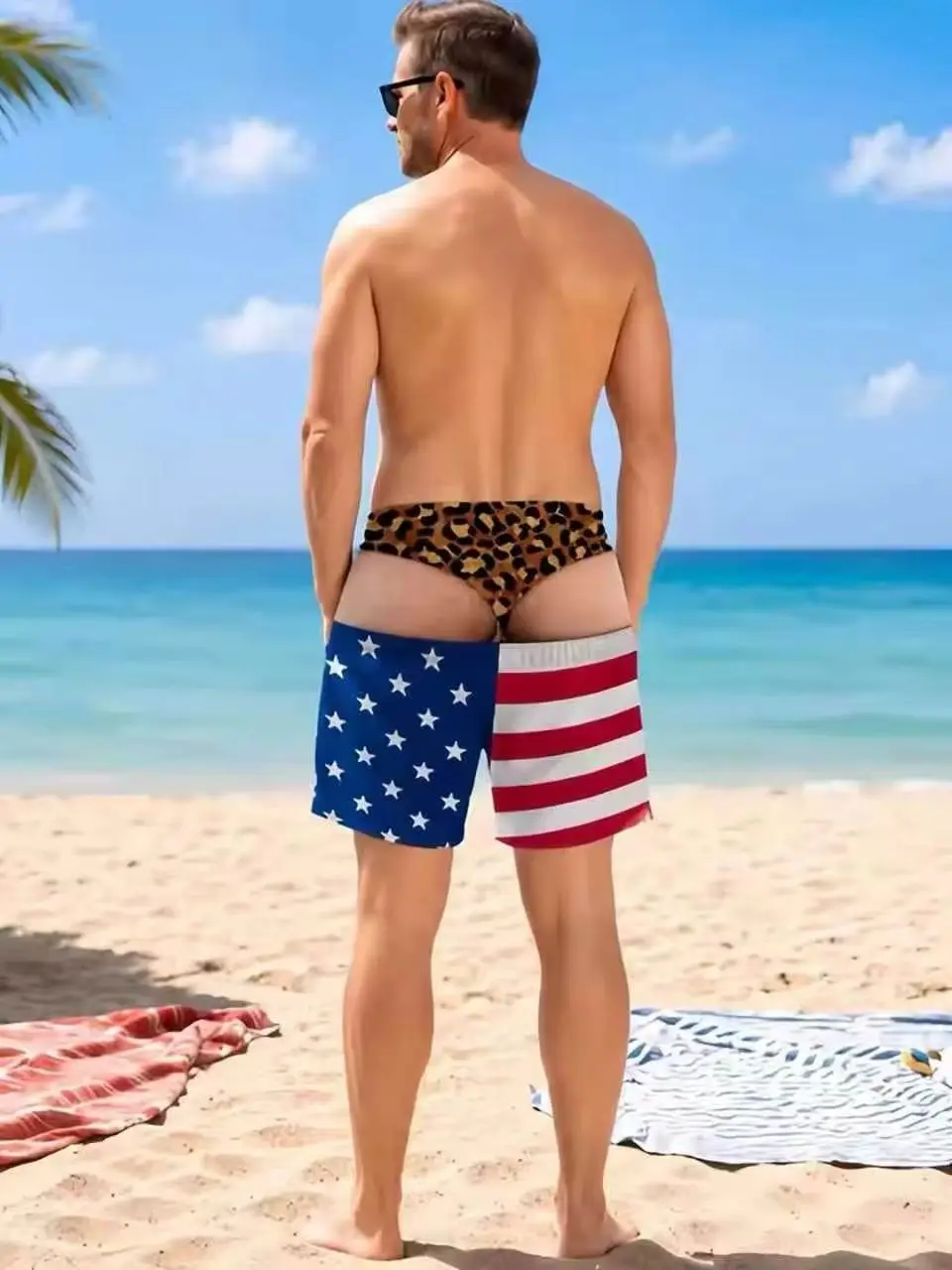 Funny Loose Beach Pants Vacation Casual 2026 Summer New Men 3d Print Vacation Beach Shorts Travel Gift for Men Surf Board Shorts