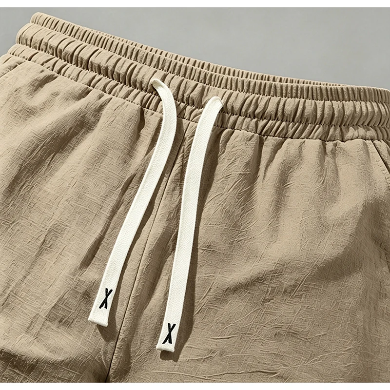 Men Linen Drawstring Waist Shorts Regular Fit Beach Resort Travel Daily Outdoor Vacation Casual Summer Walk Short Pants