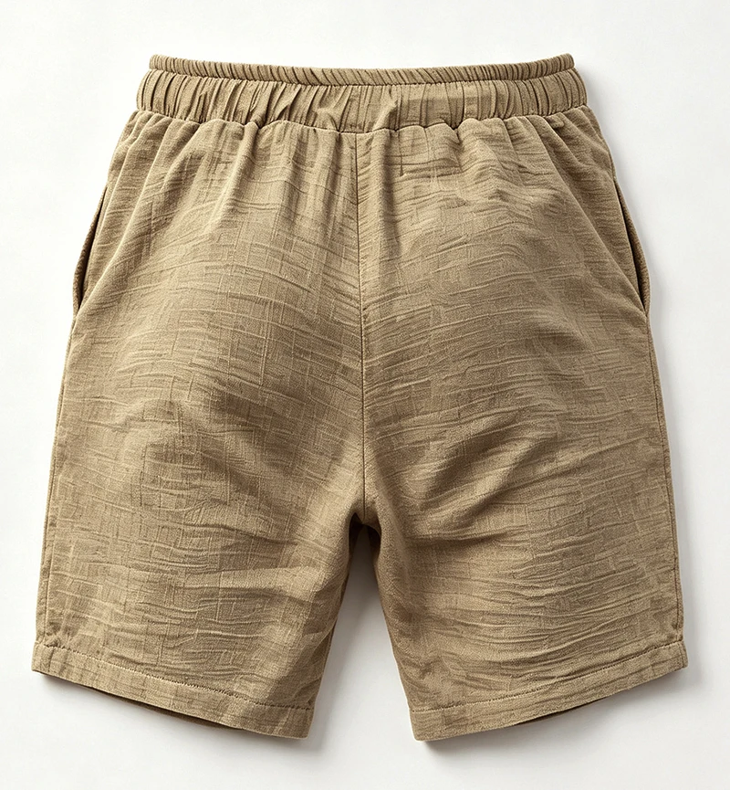 Men Linen Drawstring Waist Shorts Regular Fit Beach Resort Travel Daily Outdoor Vacation Casual Summer Walk Short Pants