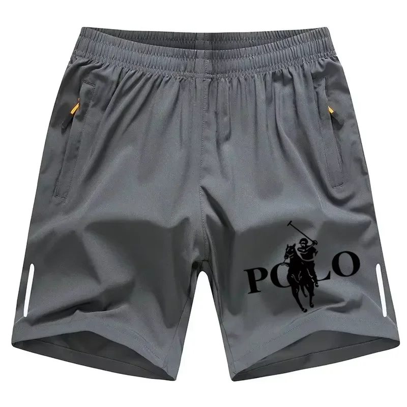 Summer men's shorts ice silk running gym sports shorts quick drying breathable beach shorts fitness slow running cool casual spo