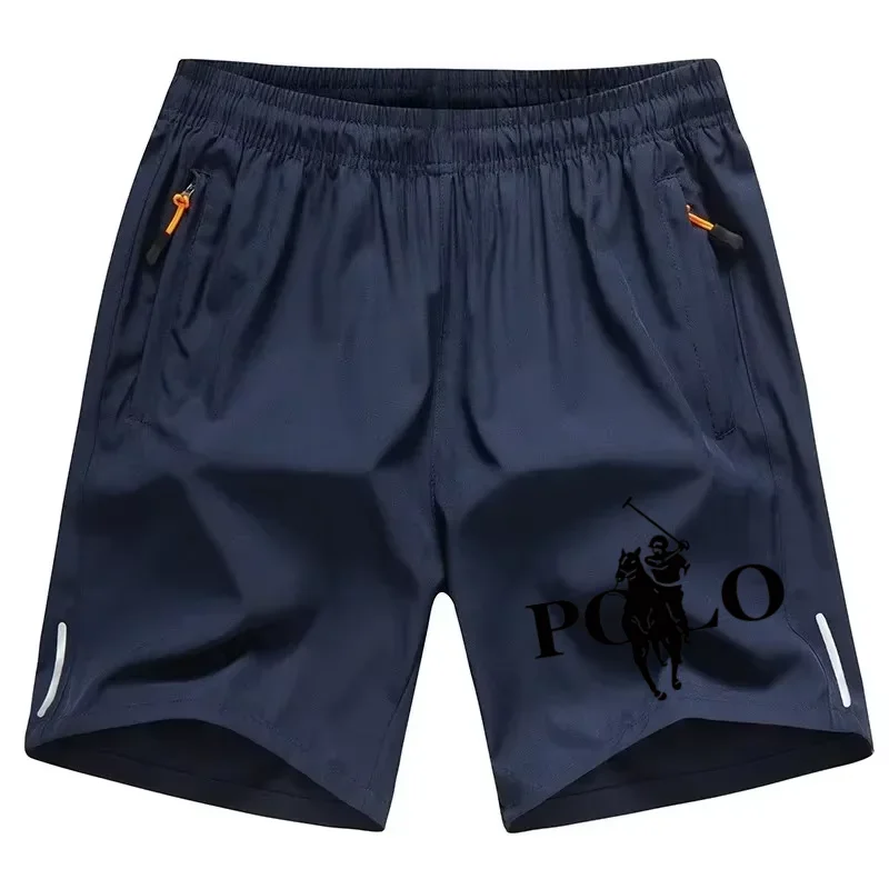 Summer men's shorts ice silk running gym sports shorts quick drying breathable beach shorts fitness slow running cool casual spo