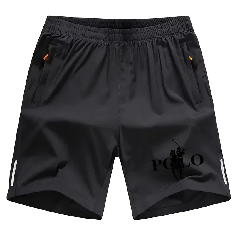 Summer men's shorts ice silk running gym sports shorts quick drying breathable beach shorts fitness slow running cool casual spo