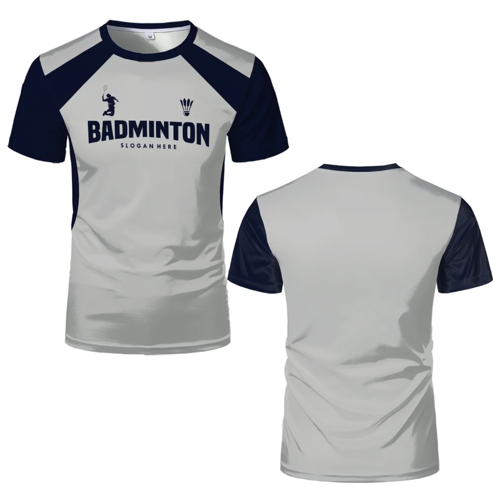 Badminton Jersey T Shirts Men & Women Quick Drying Sports Fitness T-shirt Breathable Round Neck Short Sleeved Training Tees