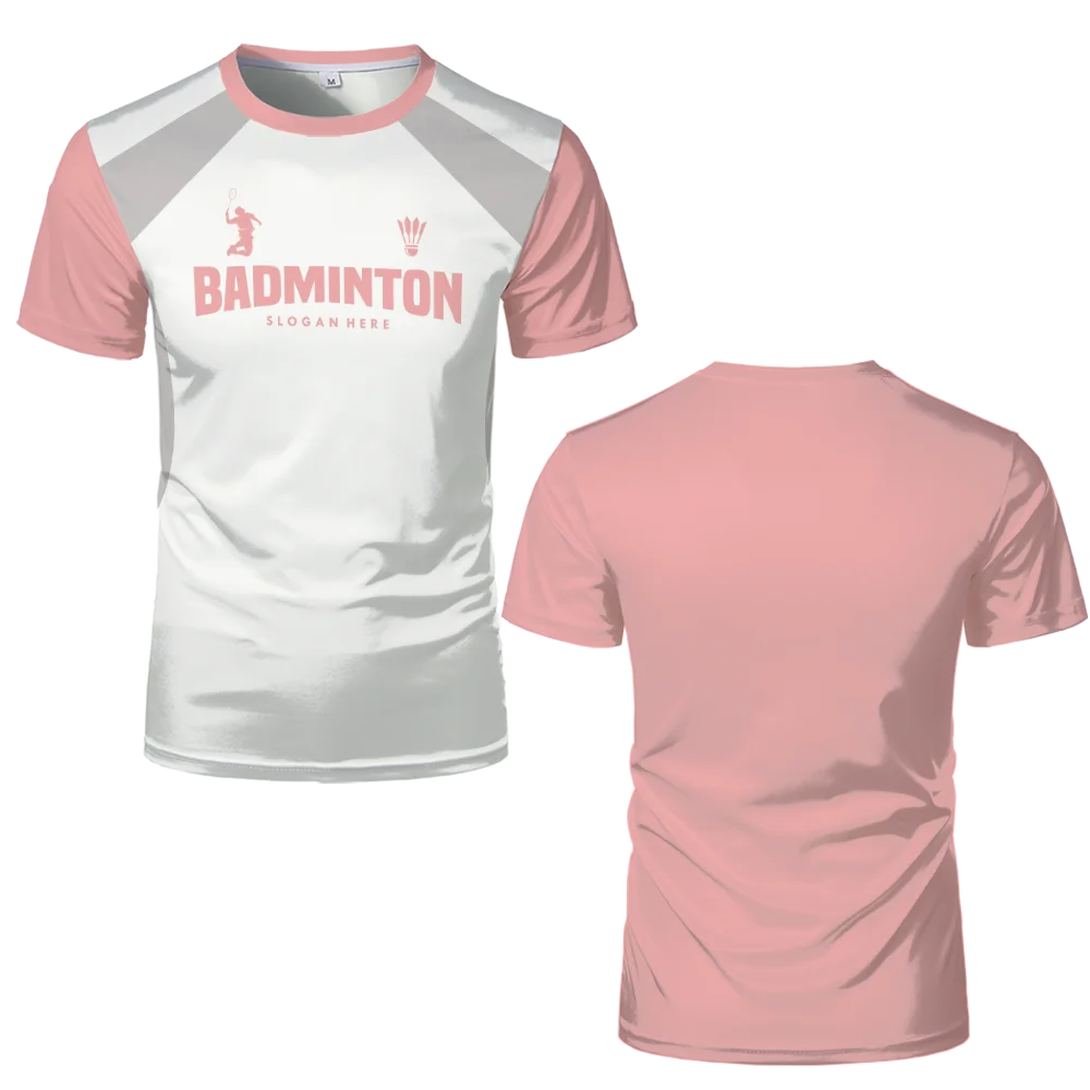 Badminton Jersey T Shirts Men & Women Quick Drying Sports Fitness T-shirt Breathable Round Neck Short Sleeved Training Tees