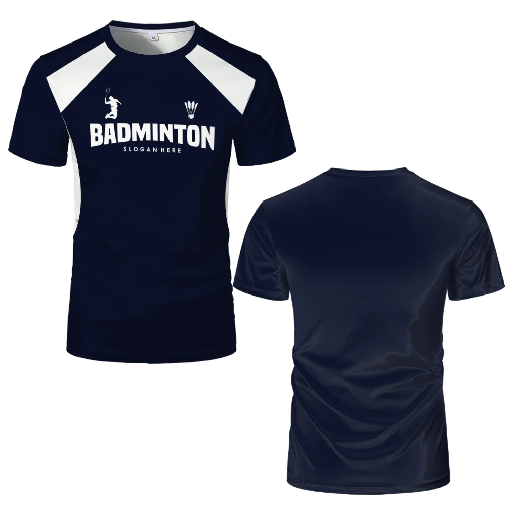 Badminton Jersey T Shirts Men & Women Quick Drying Sports Fitness T-shirt Breathable Round Neck Short Sleeved Training Tees