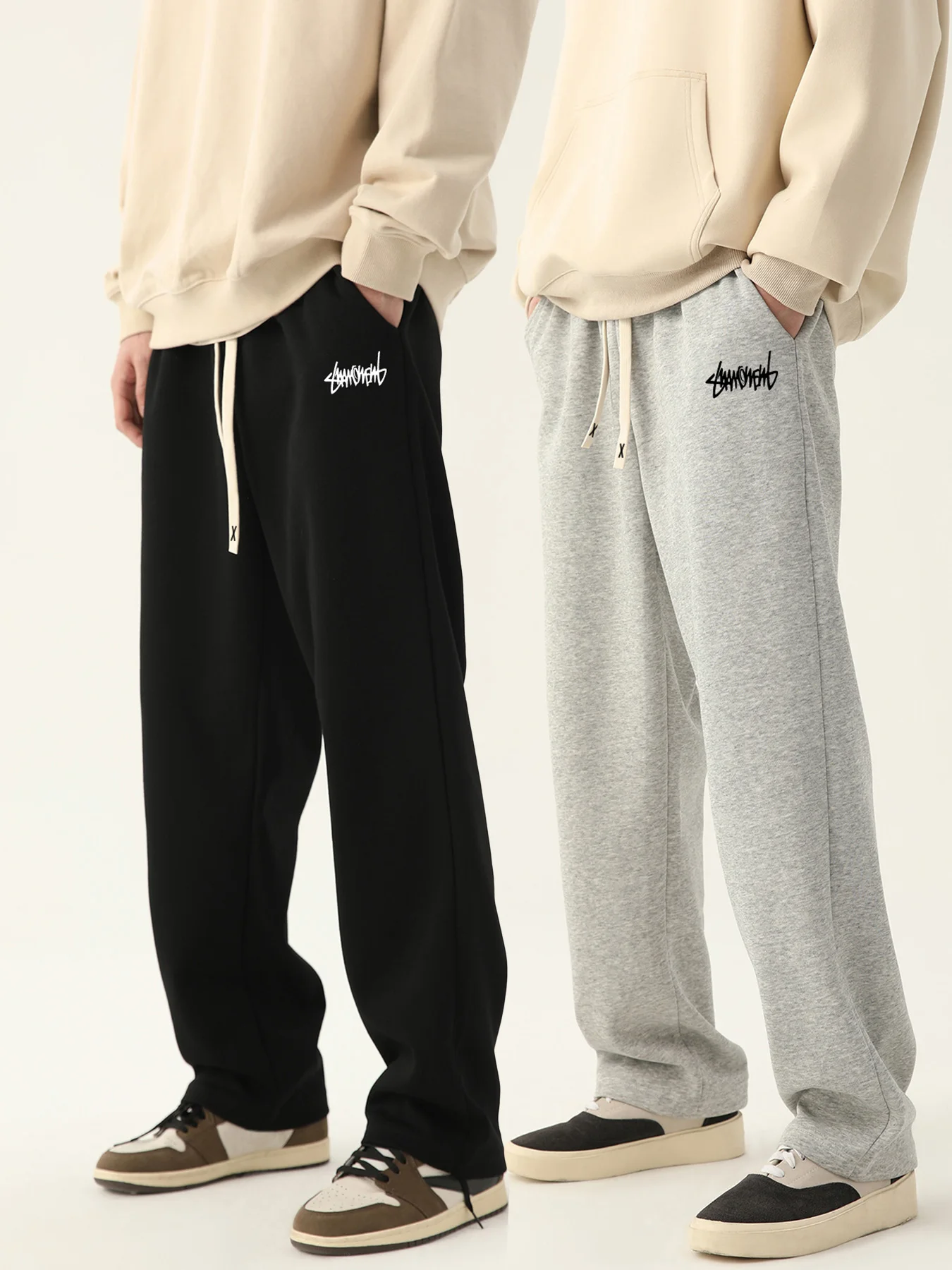 Men's Jogging Pants Baggy Pants Neutral Breathable Baggy Outdoor Pants Fashion Design Jogging Pants 2024 New Sweatpants