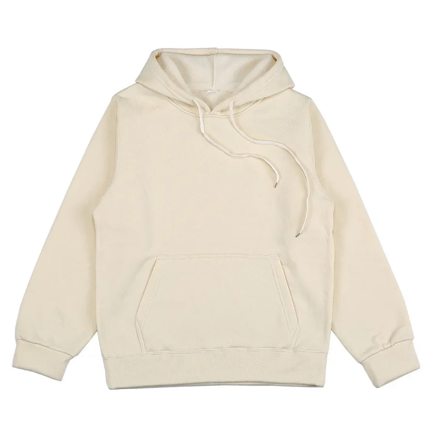 Men's and Women's Solid Color Pocket Hoodies Sports Fitness Sweatshirts Fashionable Casual Pullovers Multi Color