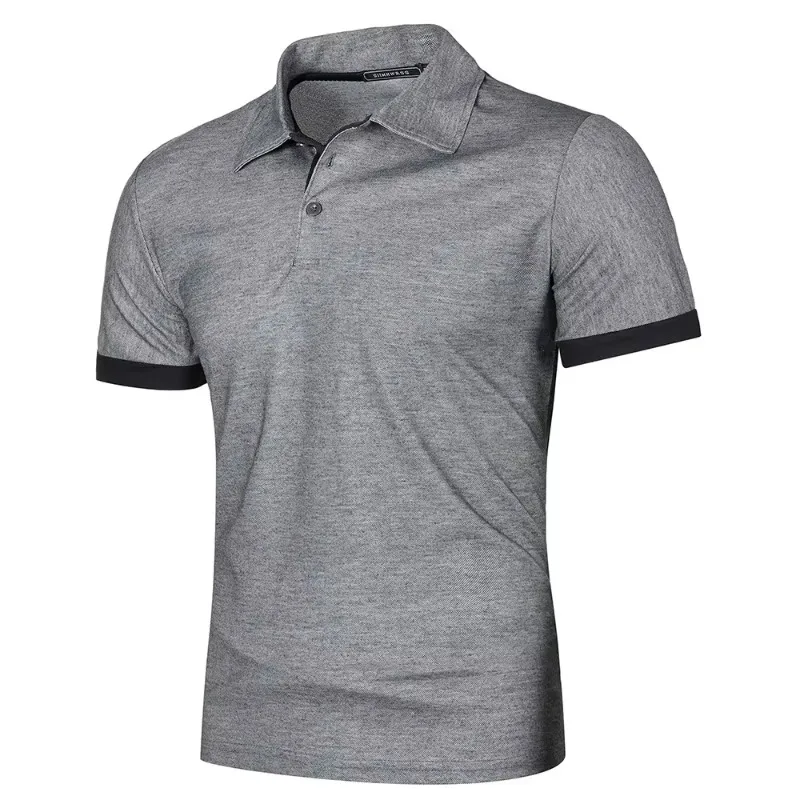 Summer Mens Polo Shirts Short Sleeve Sport T Shirt Quick Dry Athletic Workout Polo Lightweight Breathable Streetwear