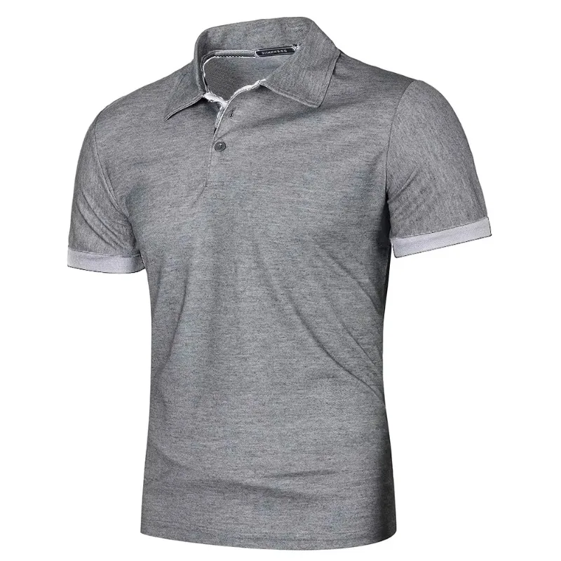 Summer Mens Polo Shirts Short Sleeve Sport T Shirt Quick Dry Athletic Workout Polo Lightweight Breathable Streetwear