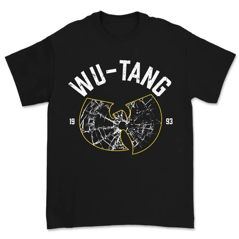 Classic Yellow Legendary Rap Group Wu Tang Band T-Shirt Cotton Graphic Tee Men Women Summer Streetwear