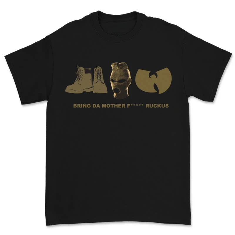 Classic Yellow Legendary Rap Group Wu Tang Band T-Shirt Cotton Graphic Tee Men Women Summer Streetwear