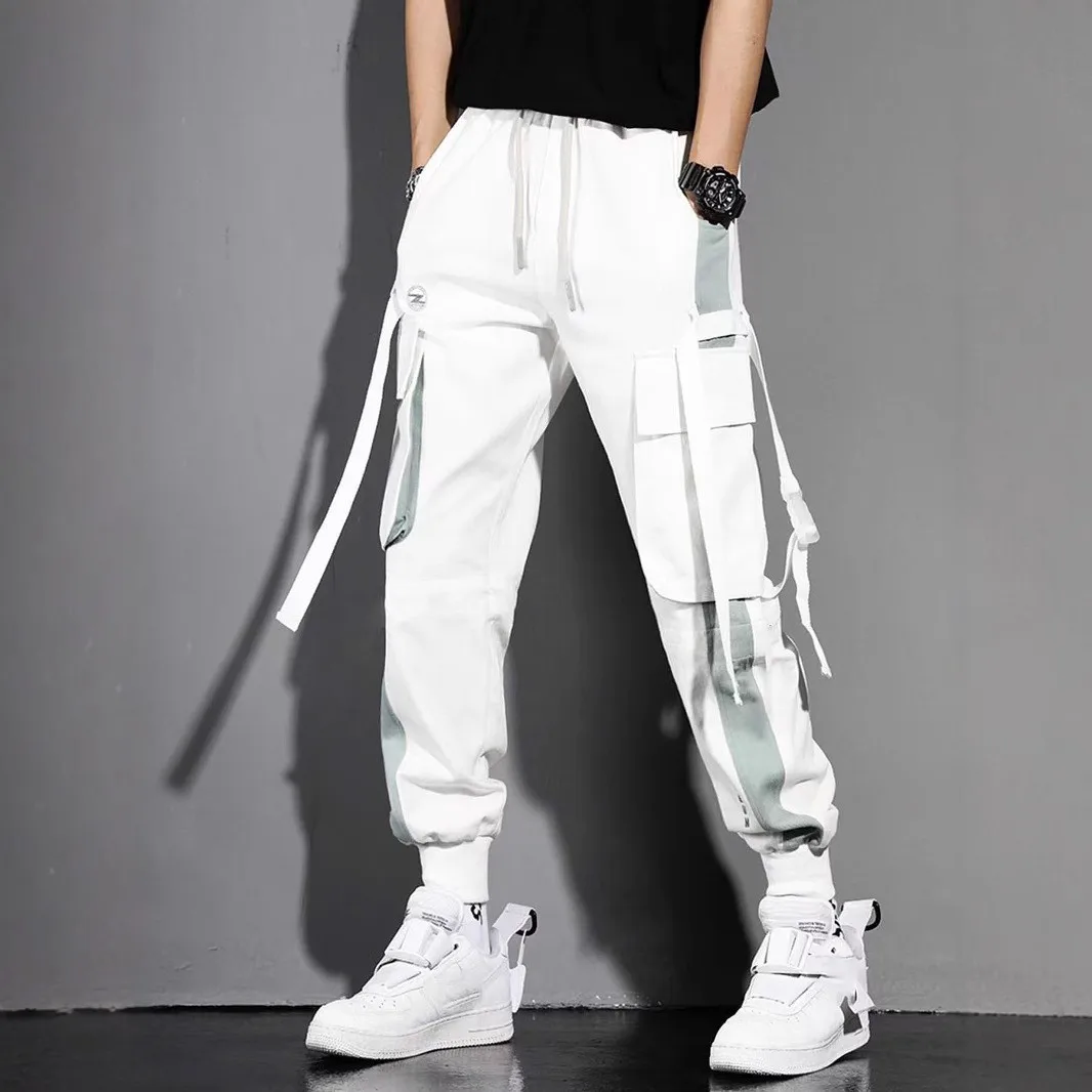 Men's New Pants, Men's Korean Style Trendy Loose Fitting Student Ins Nine Point Chic Casual Workwear Pants, Trendy Brand Ankle B