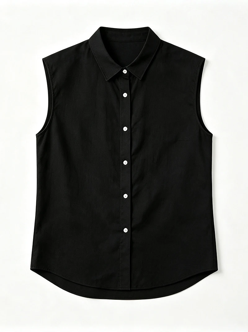 2026 Men's Sleeveless Cotton Linen Shirt Turn Down Collar Button Up Solid Regular Fit Summer Casual Beach Daily Outdoor Tops