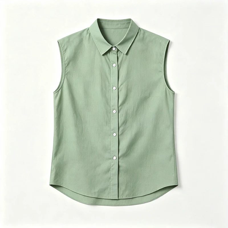 2026 Men's Sleeveless Cotton Linen Shirt Turn Down Collar Button Up Solid Regular Fit Summer Casual Beach Daily Outdoor Tops