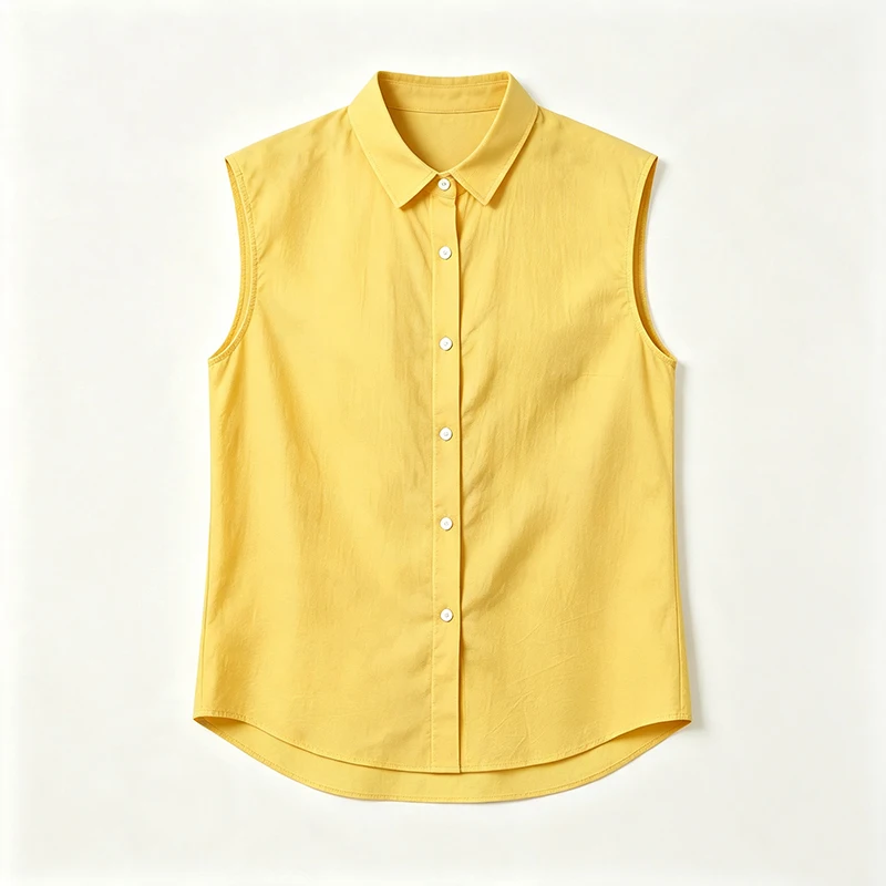 2026 Men's Sleeveless Cotton Linen Shirt Turn Down Collar Button Up Solid Regular Fit Summer Casual Beach Daily Outdoor Tops