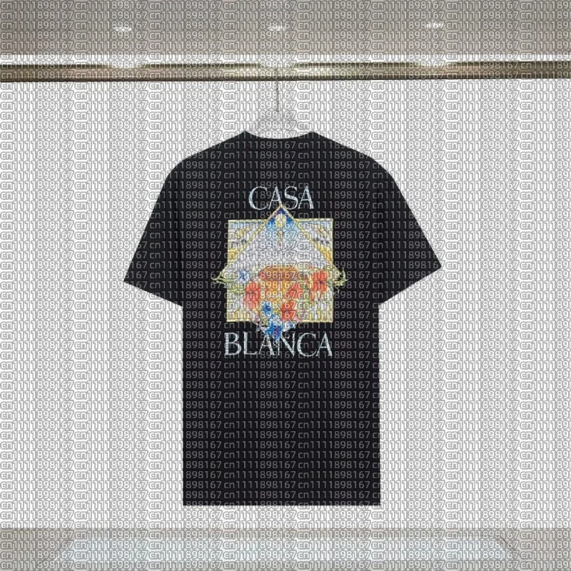 Cotton New Casablanca Dream Gate Printed T-shirt 2026 High Quality Loose Sports T-shirt Top for Men and Women Adults