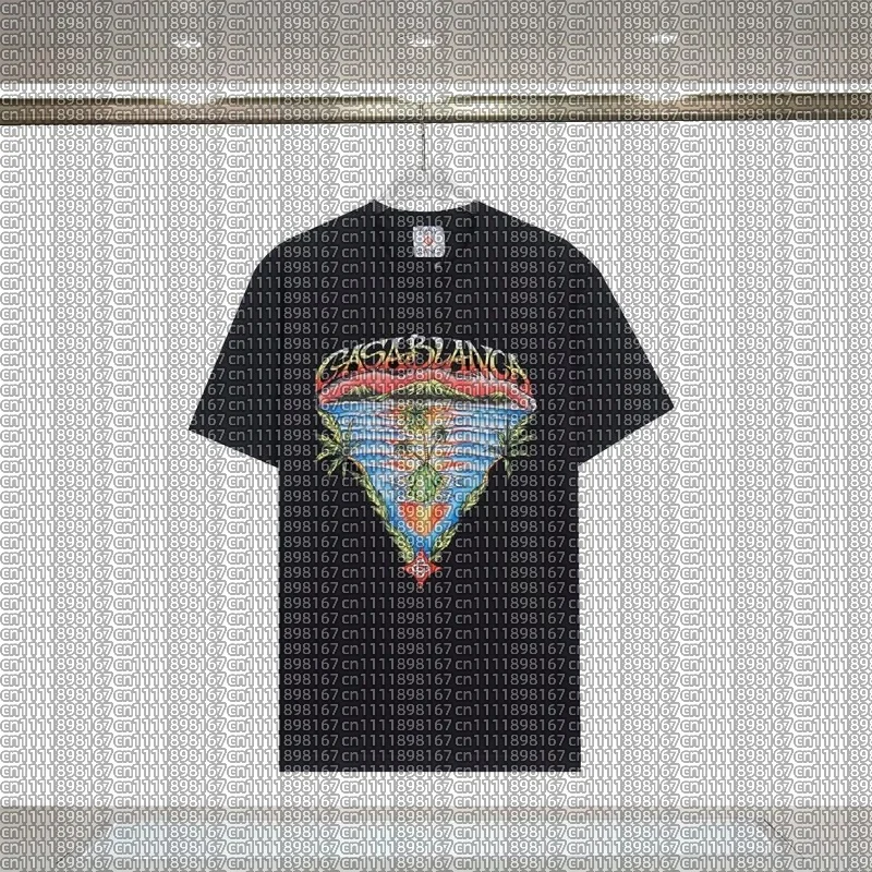 Cotton New Casablanca Dream Gate Printed T-shirt 2026 High Quality Loose Sports T-shirt Top for Men and Women Adults